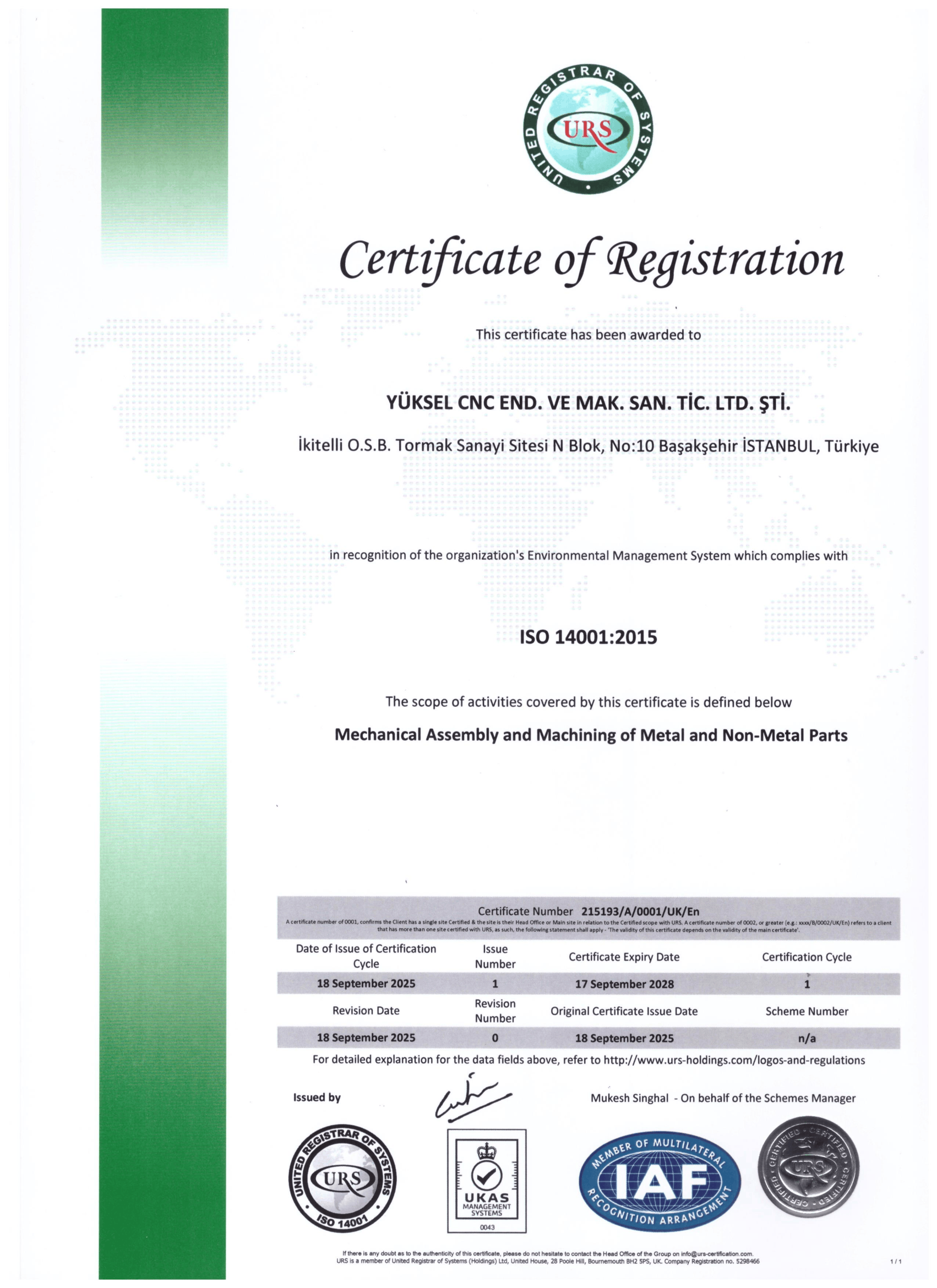 ISO 14001:2015